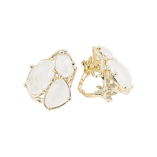 Anello in Bronzo Collezione AURORA – Eleganza Regolabile con Occhio di Gatto