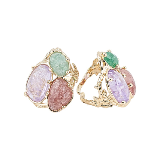 Anello Aurora in Bronzo con Occhio di Gatto - Eleganza Regolabile in Colori Sfavillanti