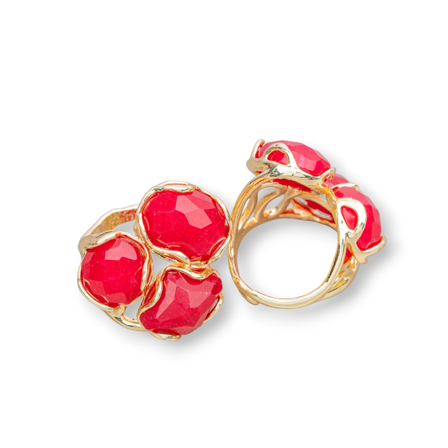 Anello AURORA in Bronzo con Pietre Dure - Eleganza e Versatilità