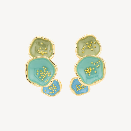 Isabella Collection Enamelled Bijoux Earrings – Refined Elegance in 1 Pair