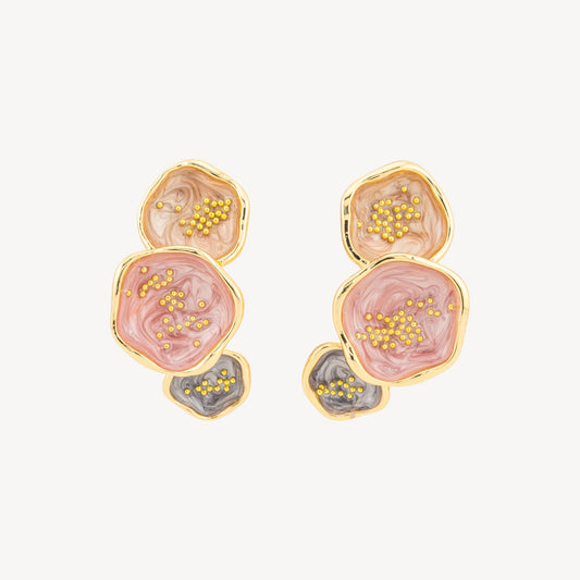 Isabella Collection Enamelled Bijoux Earrings – Refined Elegance for Every Occasion